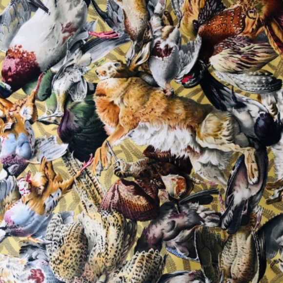 SOLD - Vintage HERMES Scarf GIBIERS - Henri de - Picture 3 of 8